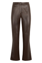 Load image into Gallery viewer, Flared pants in eco-leather

