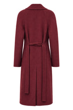 Load image into Gallery viewer, Coat in mixed wool with a belt at the waist
