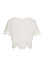 Load image into Gallery viewer, Cotton and lace blouse
