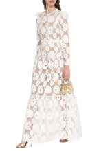 Load image into Gallery viewer, Floral macramé-lace dress
