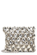 Load image into Gallery viewer, Mini metallic mesh bag with crystals
