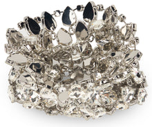 Load image into Gallery viewer, Mini metallic mesh bag with crystals
