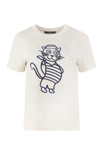 Load image into Gallery viewer, Cotton crew-neck T-shirt
