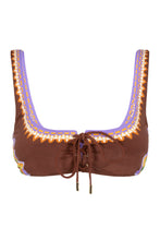 Load image into Gallery viewer, Sunset printed bikini top
