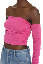 Load image into Gallery viewer, Long sleeve crop top

