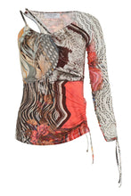 Load image into Gallery viewer, Printed asymmetric top
