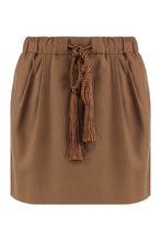 Load image into Gallery viewer, Tabarin Wool blend mini skirt

