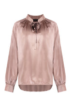 Load image into Gallery viewer, Tamigi Silk blouse with bow
