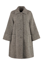 Load image into Gallery viewer, Teulada single-breasted wool coat
