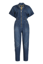 Load image into Gallery viewer, Long denim jumpsuit
