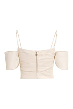 Load image into Gallery viewer, Draped crop top

