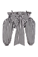 Load image into Gallery viewer, Striped cotton blouse
