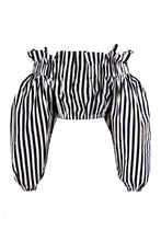Load image into Gallery viewer, Striped cotton blouse
