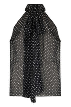 Load image into Gallery viewer, Top in Georgette Silk with Dots
