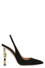 Load image into Gallery viewer, Twist suede slingback pumps
