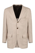 Load image into Gallery viewer, Wool blend single-breast jacket
