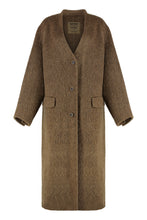 Load image into Gallery viewer, Long coat in mixed wool
