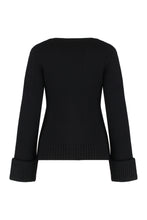 Load image into Gallery viewer, Double-faced cardigan in wool and cashmere blend
