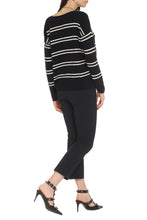 Load image into Gallery viewer, Striped crew-neck sweater
