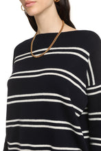 Load image into Gallery viewer, Striped crew-neck sweater
