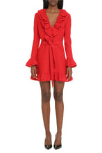 Load image into Gallery viewer, Ruffled crepe mini dress
