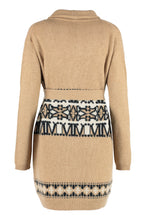 Load image into Gallery viewer, Jacquard motif cardigan
