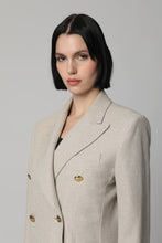 Load image into Gallery viewer, Vanadio cotton double-breasted blazer
