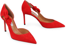 Load image into Gallery viewer, Very Bow Tie suede pumps
