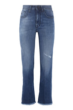 Load image into Gallery viewer, High-rise straight cropped jeans
