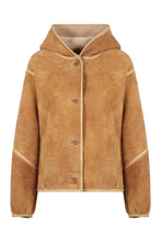 Load image into Gallery viewer, Sheepskin jacket with hood
