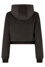 Load image into Gallery viewer, Dark brown padded jacket with zip
