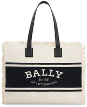 Load image into Gallery viewer, Crystaliaew canvas and leather shopping bag
