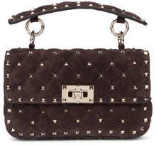 Load image into Gallery viewer, Rockstud Spike small handbag in suede
