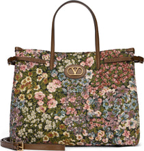 Load image into Gallery viewer, Antibes small shopper bag in jacquard fabric

