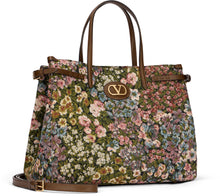 Load image into Gallery viewer, Antibes small shopper bag in jacquard fabric
