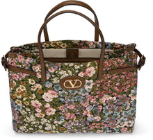 Load image into Gallery viewer, Antibes small shopper bag in jacquard fabric
