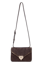 Load image into Gallery viewer, Rockstud small shoulder bag in suede
