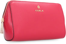 Load image into Gallery viewer, Furla Camelia leather beauty case
