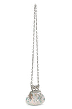 Load image into Gallery viewer, Bag Pasticcino nano in satin with rhinestones
