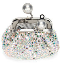 Load image into Gallery viewer, Bag Pasticcino nano in satin with rhinestones
