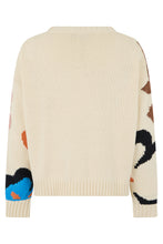 Load image into Gallery viewer, Ribbed sweater with vibrant floral design
