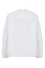 Load image into Gallery viewer, Linen shirt with sangallo lace
