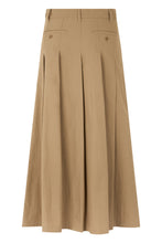 Load image into Gallery viewer, Skirt in mixed cotton with pleats

