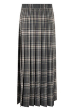 Load image into Gallery viewer, Long pleated skirt in blended wool fabric
