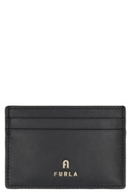 Load image into Gallery viewer, Furla Camelia leather card holder

