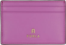 Load image into Gallery viewer, Furla Camelia leather card holder
