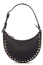 Load image into Gallery viewer, Rockstud mini leather hobo bag
