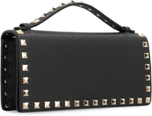 Load image into Gallery viewer, Rockstud leather wallet on chain
