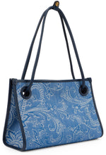Load image into Gallery viewer, Medium shopper bag Eyes in denim jacquard
