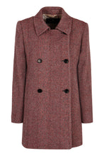 Load image into Gallery viewer, Double-breasted wool-blend tweed coat
